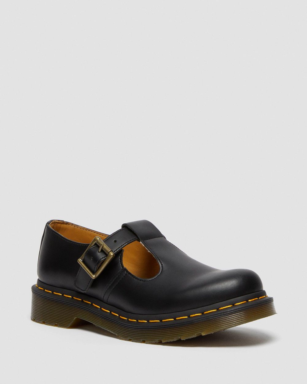 Dr Martens Polley Smooth Kožené Mary Janes Obuv Damske ( Čierne ) SK 598-KWDRJH